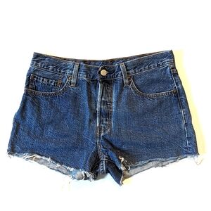 Levi's 501 Cutoff Denim Shorts Size 28